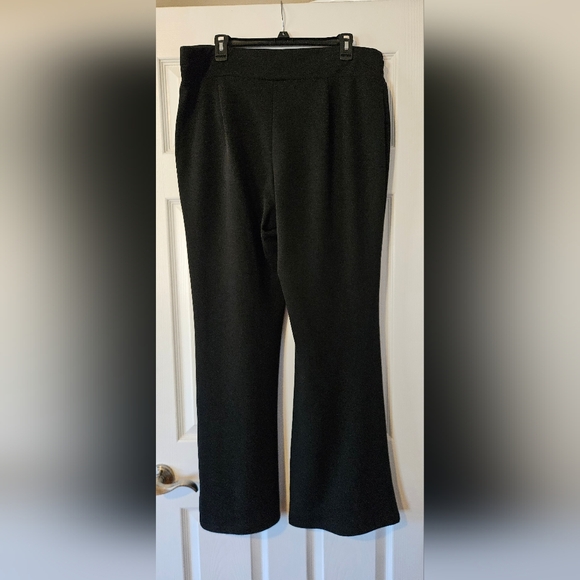 Maurices Black Pull-On Dress Pant with Criss Cross Waist, Size XL - Picture 4 of 4